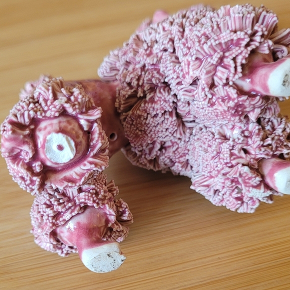 Vintage 1950's Pink Spaghetti French Poodle Miniature Dog Figurine Ceramic - Picture 6 of 6